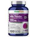 NusaPure Milk Thistle 50:1 Extract 550 mg 120 Capsules