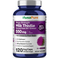 NusaPure Milk Thistle 50:1 Extract 550 mg 120 Capsules