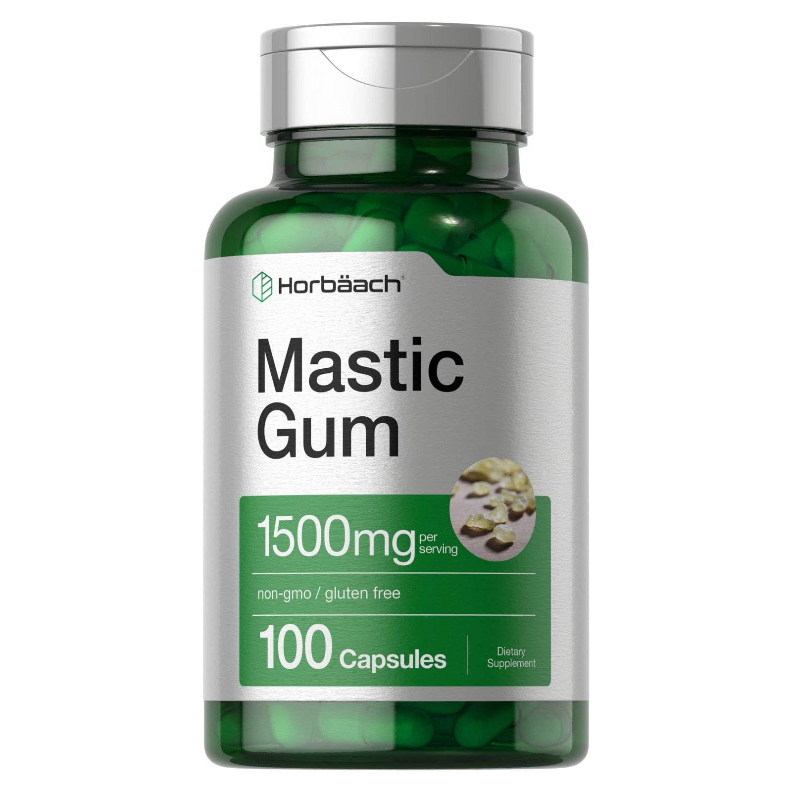 Horbaach Mastic Gum 1500mg 100 Capsules