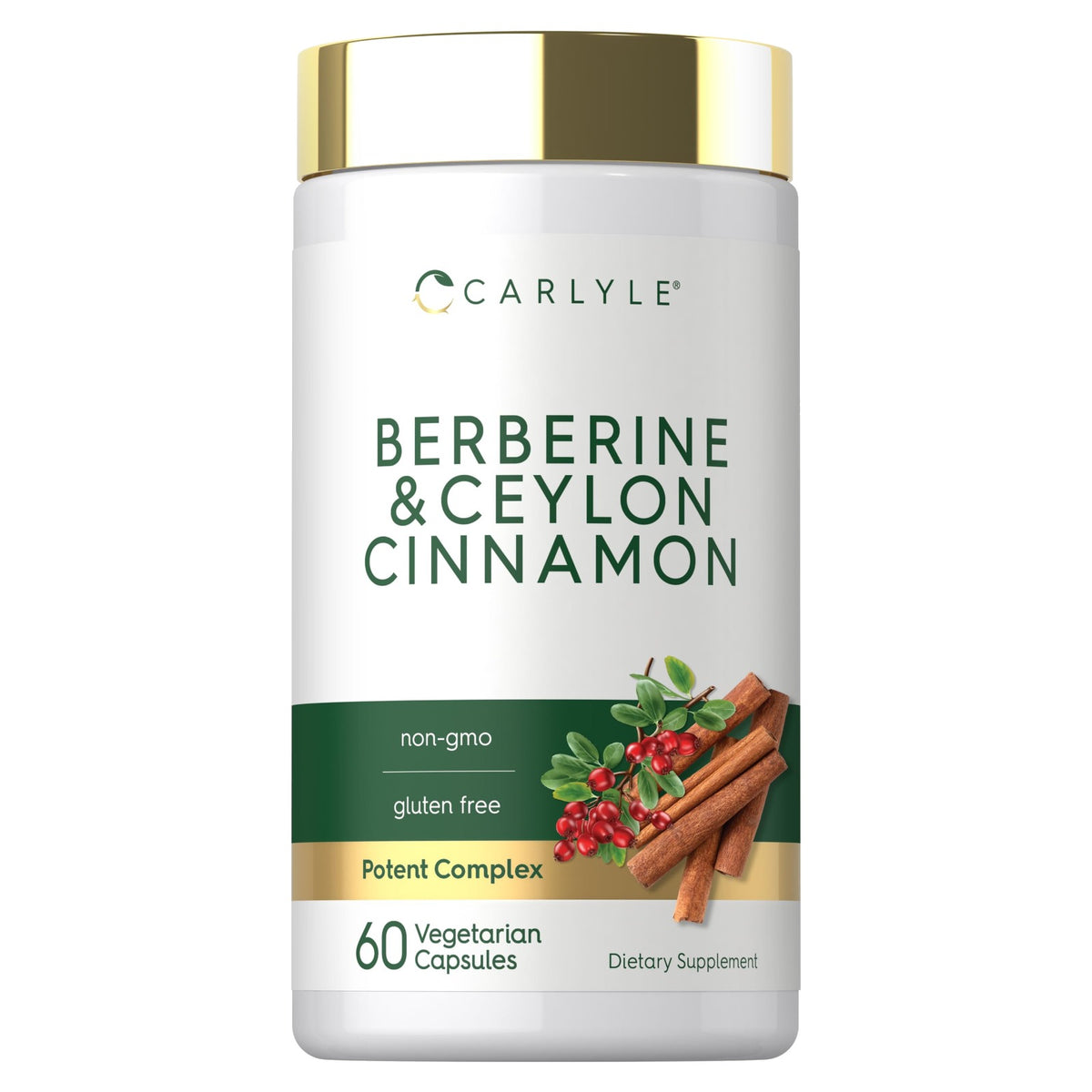 Carlyle Berberine with Ceylon Cinnamon 2000 mg 60 Capsules
