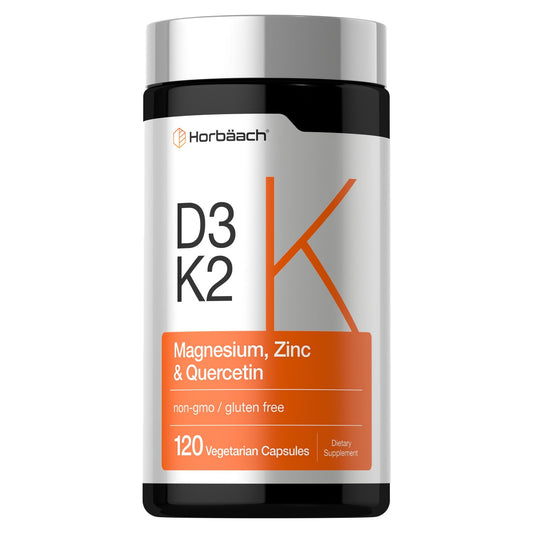 Horbaach Vitamin D3 5000 IU + K2 MK-7 100 mcg 120 Softgels