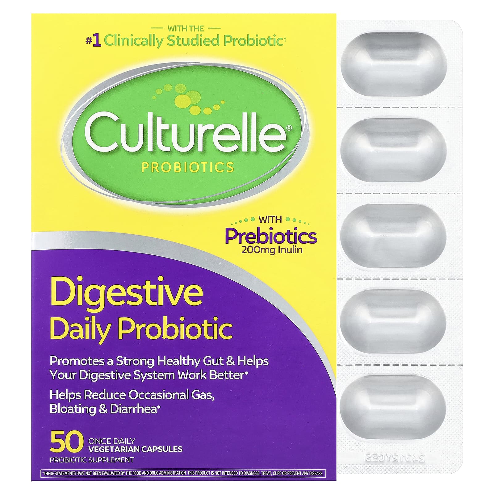 Culturelle Digestive Daily Probiotic 50 Capsules