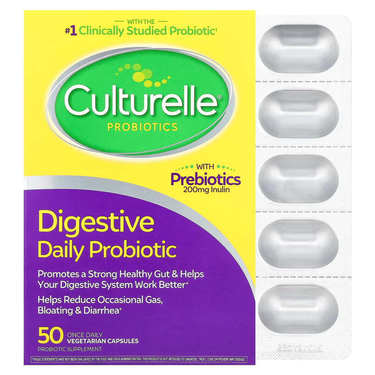 Culturelle Digestive Daily Probiotic 50 Capsules