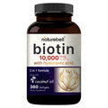 NatureBell Biotin 10000mcg + Hyaluronic Acid 25mg 360 Softgels
