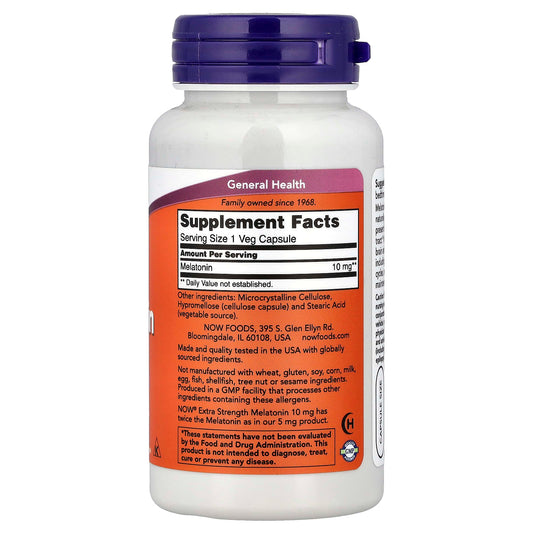 NOW Melatonin 10 mg 100 Capsules