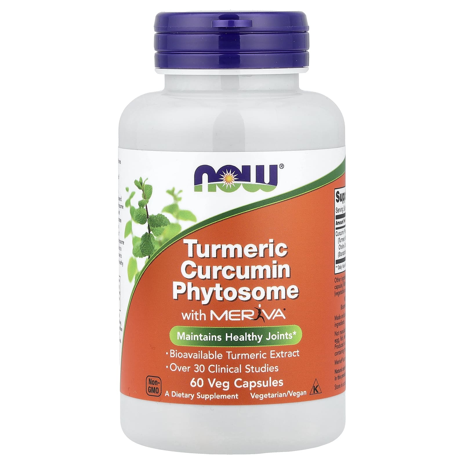 NOW Turmeric Curcumin Phytosome with Meriva 500 mg 60 Capsules