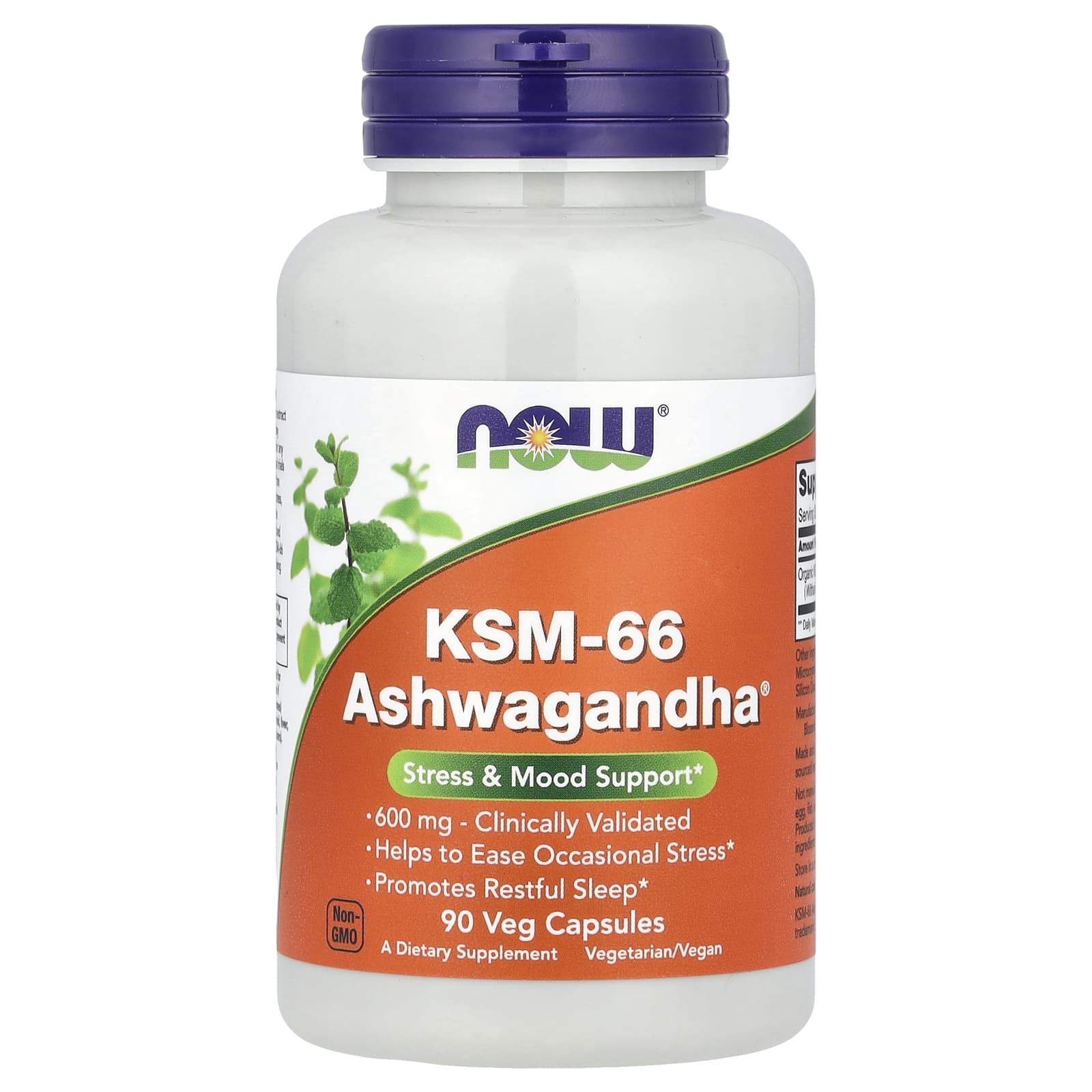NOW KSM-66 Ashwagandha 600 mg 90 Capsules