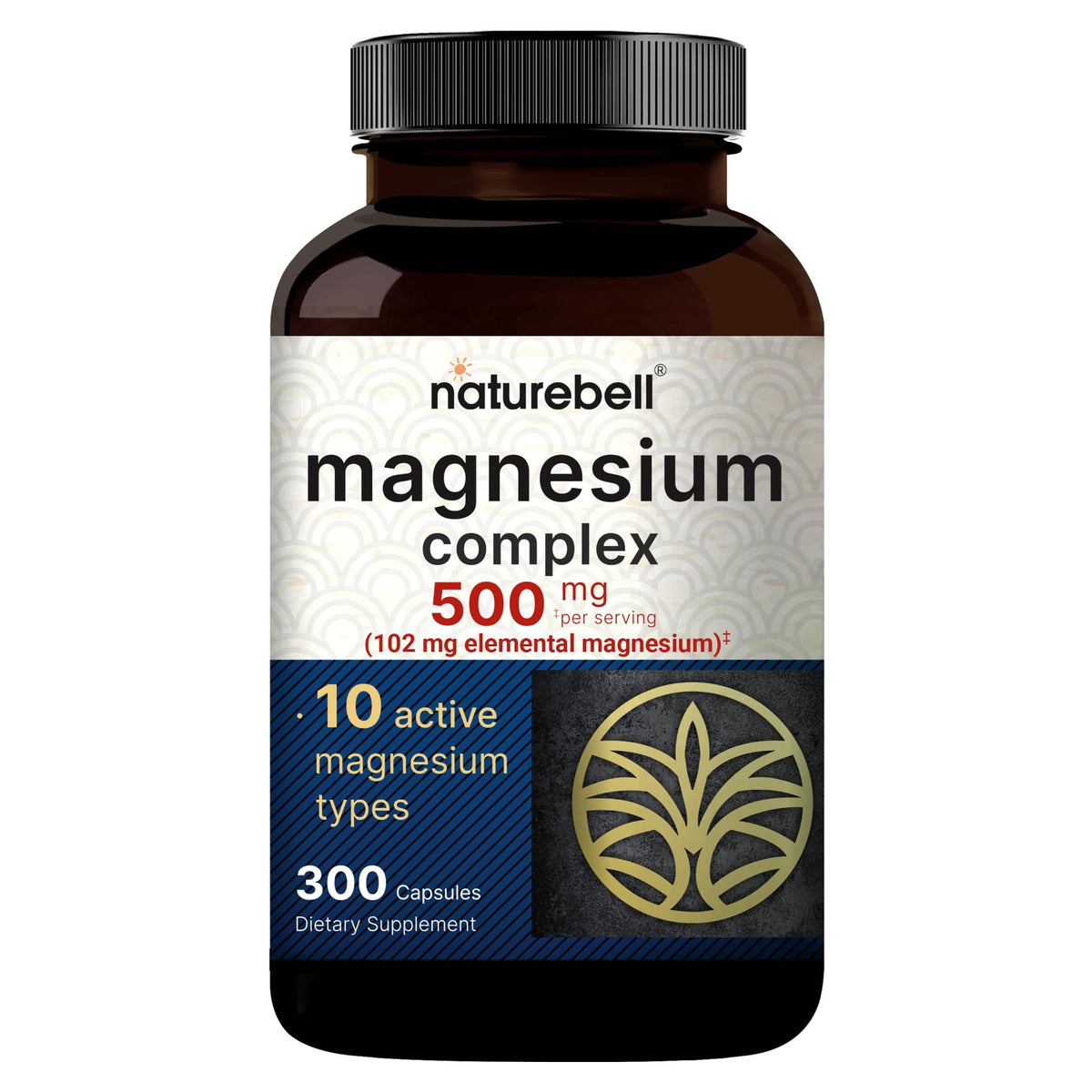 NatureBell Magnesium Complex 500mg 300 Capsules