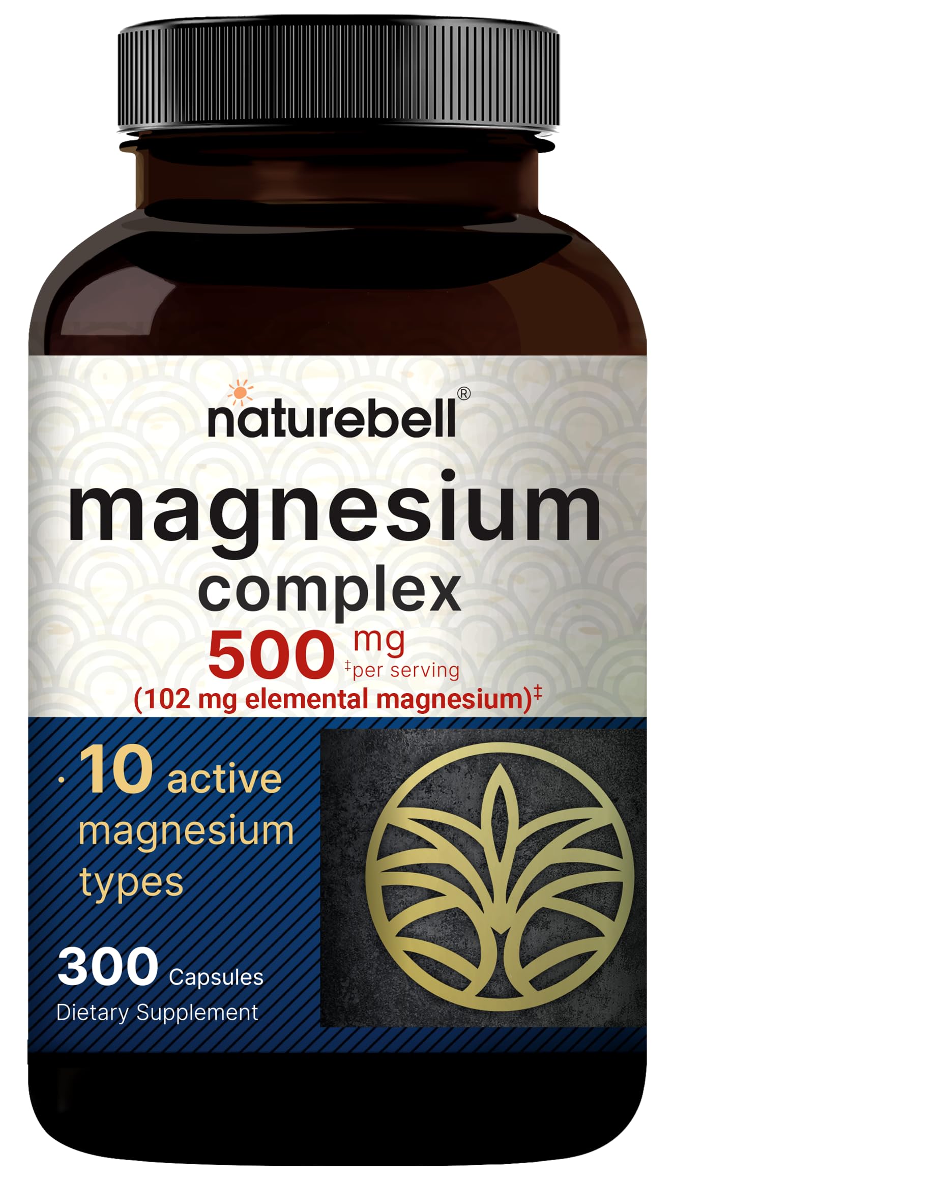 NatureBell Magnesium Complex 500mg 300 Capsules