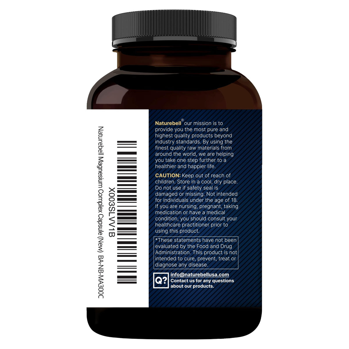 NatureBell Magnesium Complex 500mg 300 Capsules