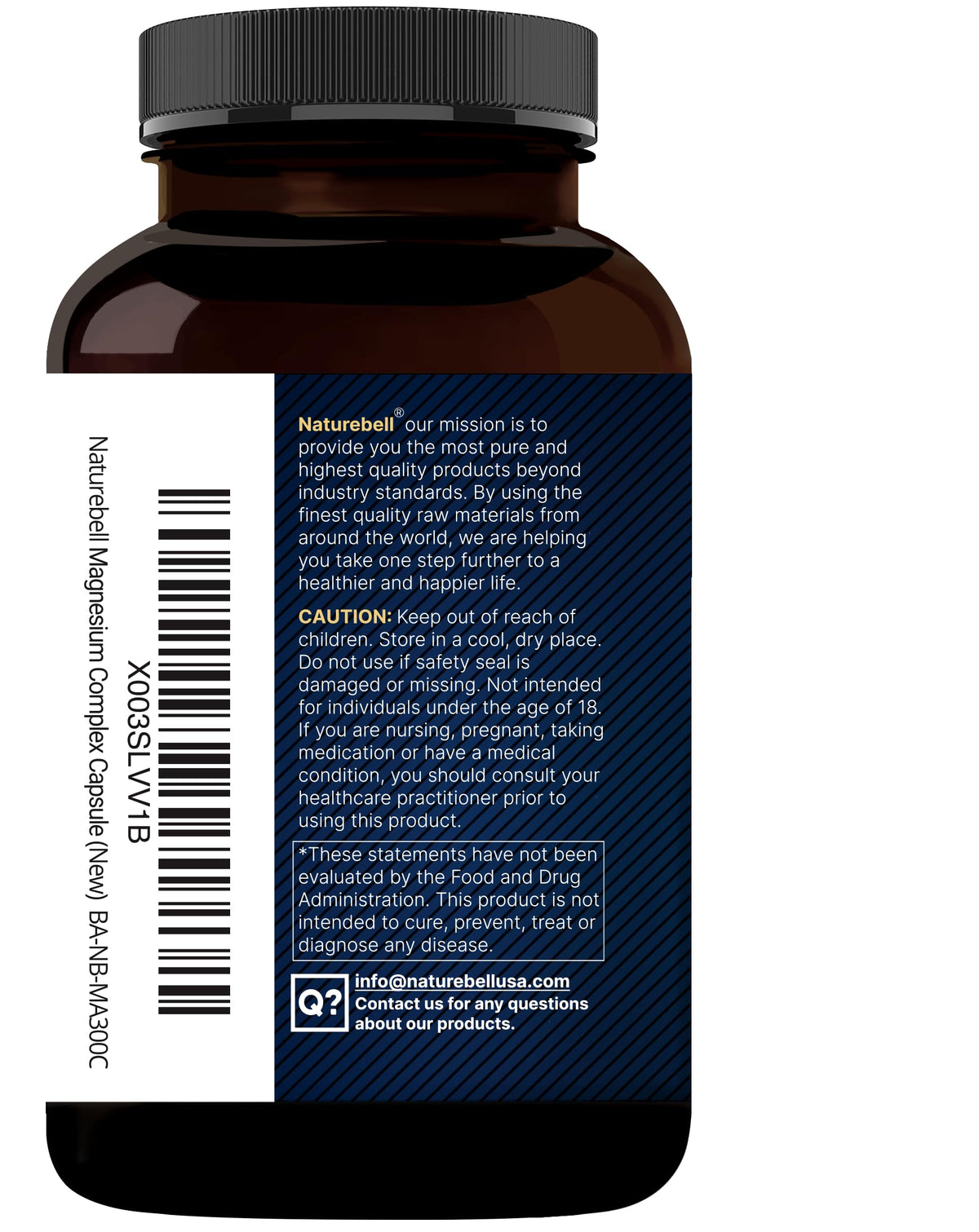 NatureBell Magnesium Complex 500mg 300 Capsules