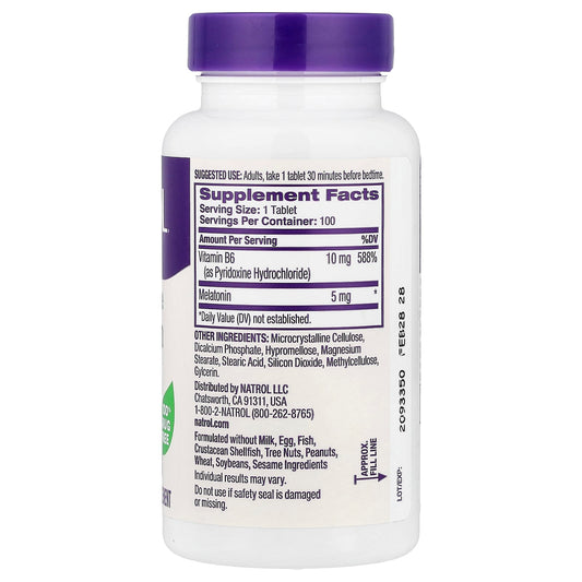 Natrol Melatonin Time Release 5 mg 100 Tablets