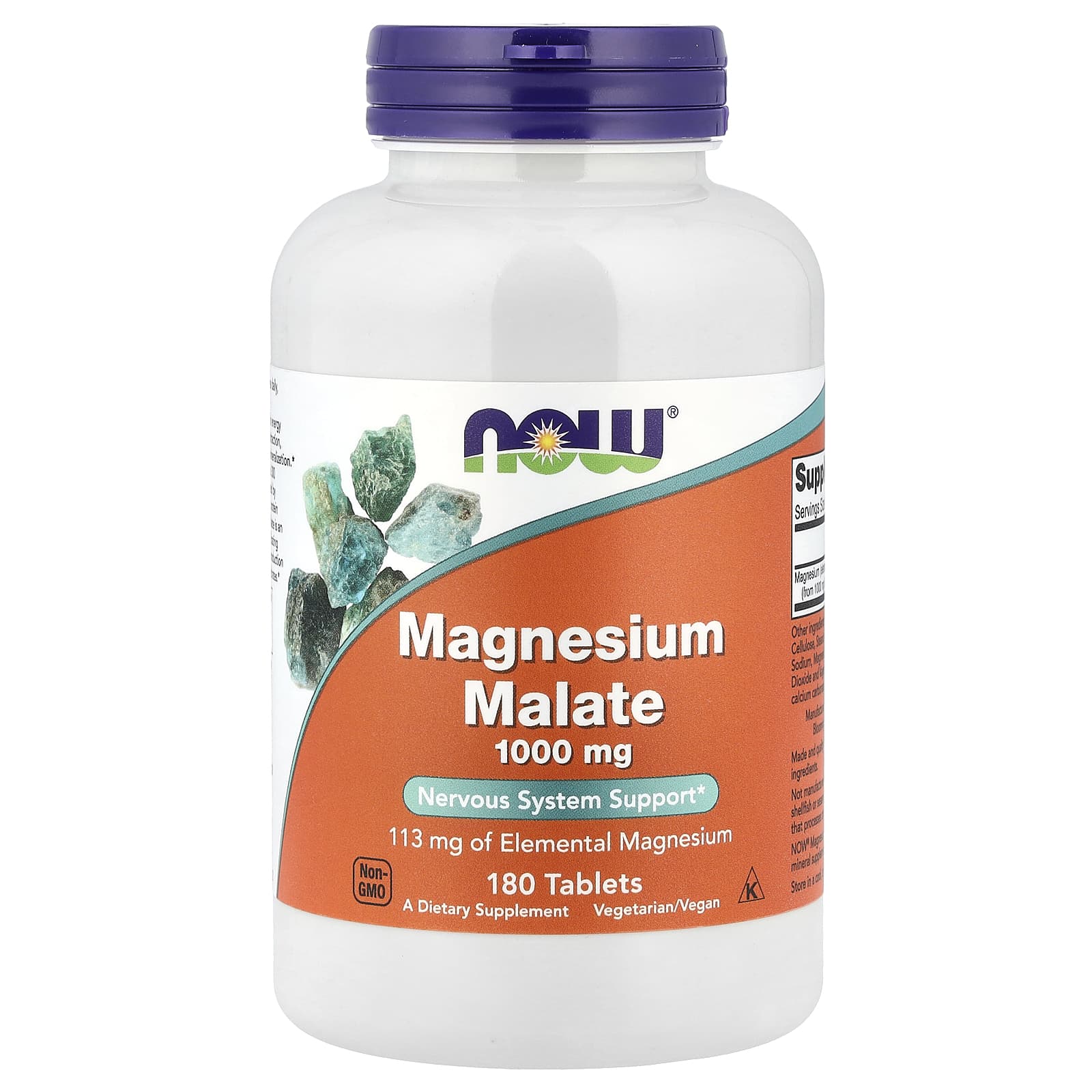 NOW Magnesium Malate 1000 mg 180 Tablets