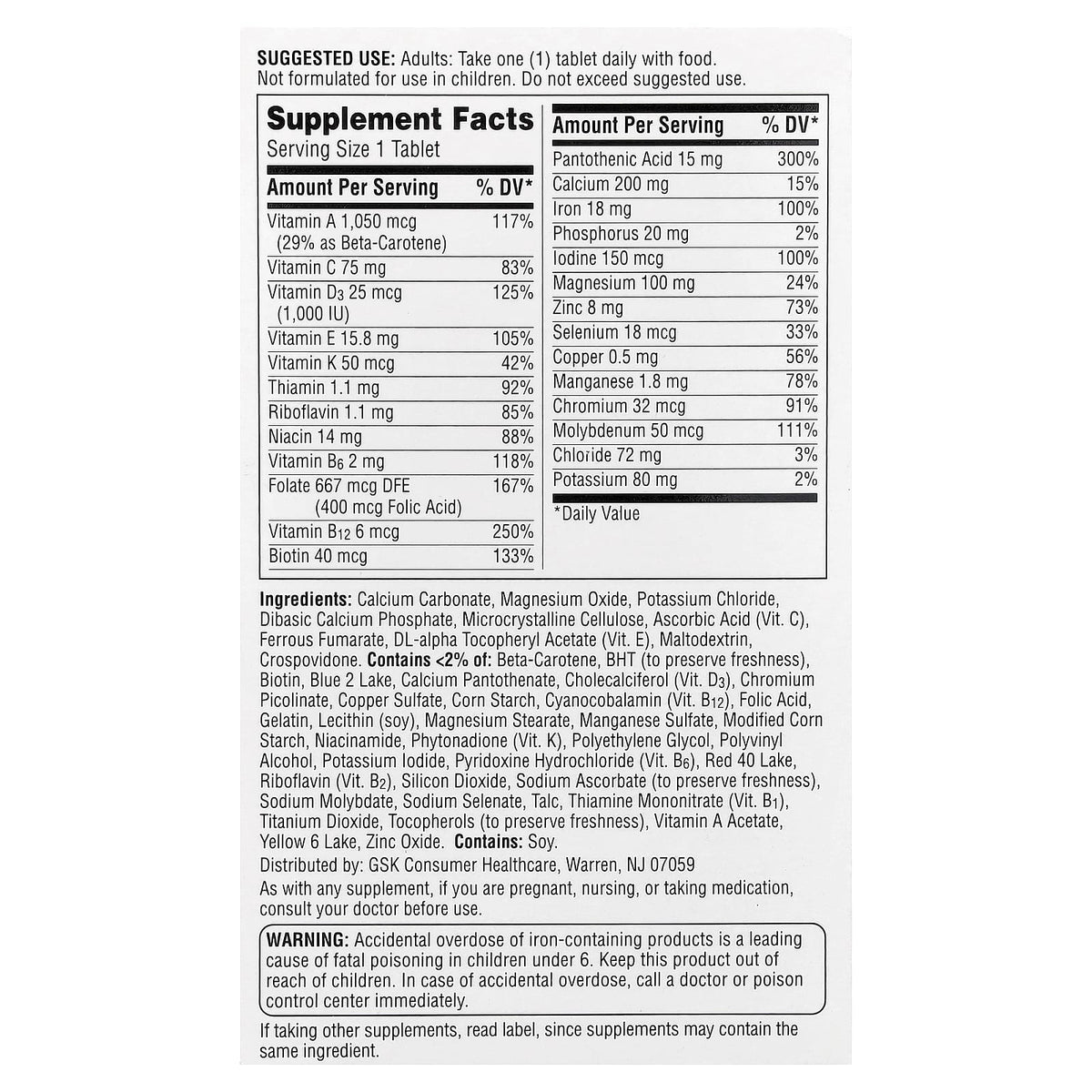 Centrum Women Multivitamin 120 Tablets
