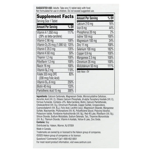 Centrum Men Multivitamin 120 Tablets
