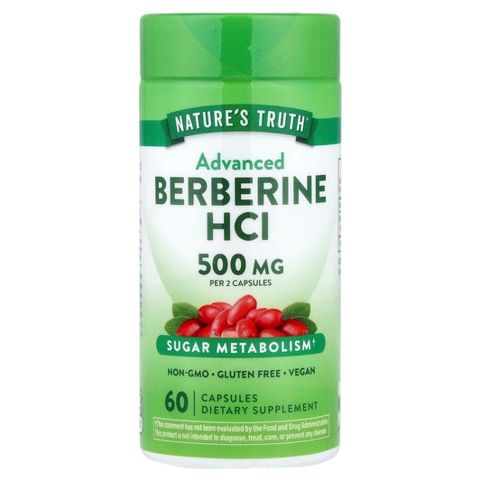 Natures Truth Berberine HCl 500 mg 60 Capsules