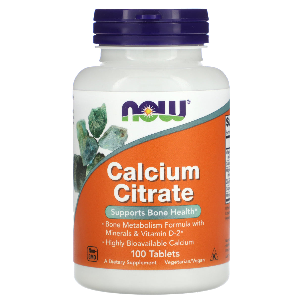 NOW Foods سترات الكالسيوم، 100 قرص