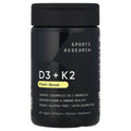 Sports Research D3 + K2 Plant-Based 250 mcg/100 mcg 60 Softgels