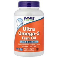 NOW Ultra Omega-3 Fish Oil 180 Softgels
