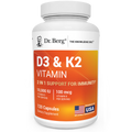 Dr. Berg D3 10000 & K2 Vitamin 120 Capsules