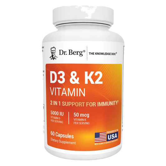 Dr. Berg D3 5000& K2 Vitamin 60 cap