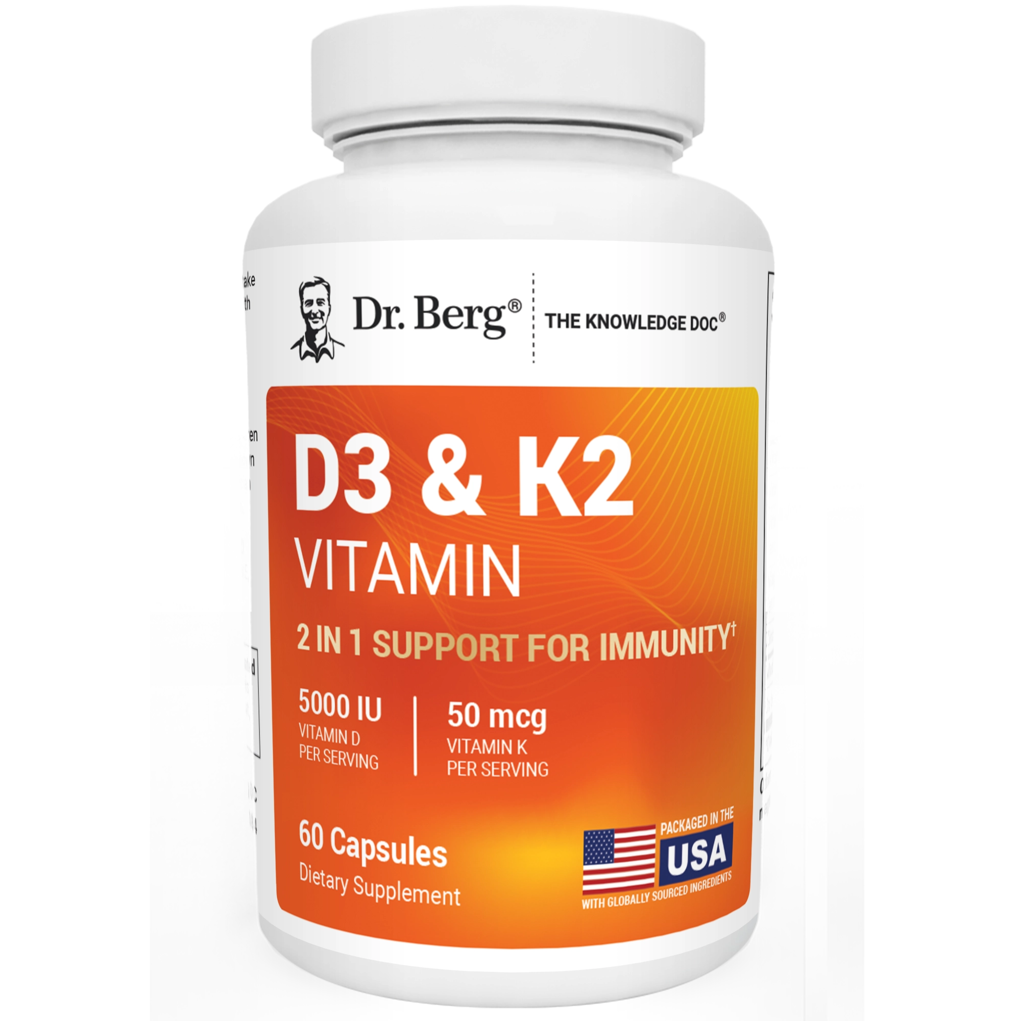 Dr. Berg D3 5000& K2 Vitamin 60 cap