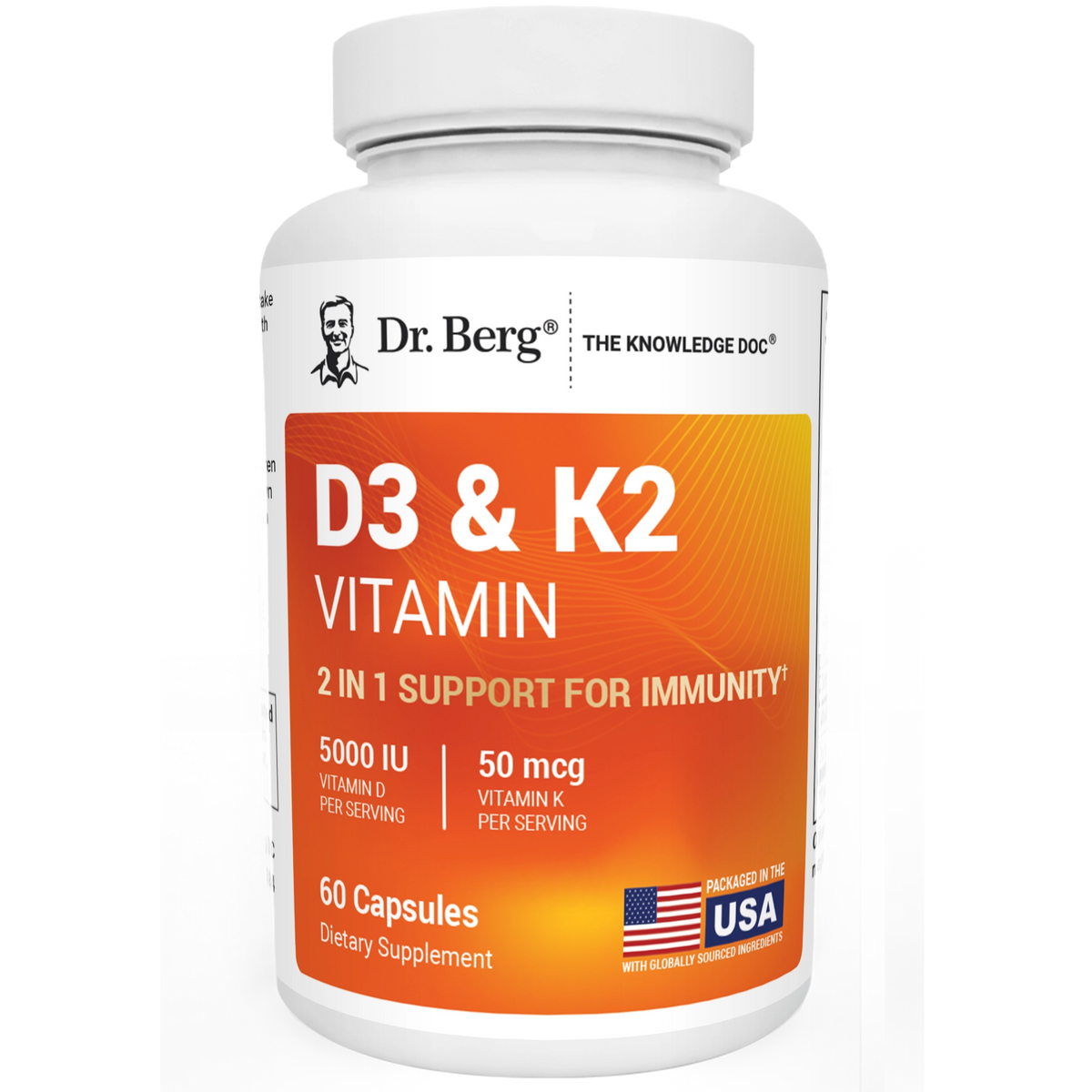 Dr. Berg D3 5000& K2 Vitamin 60 cap