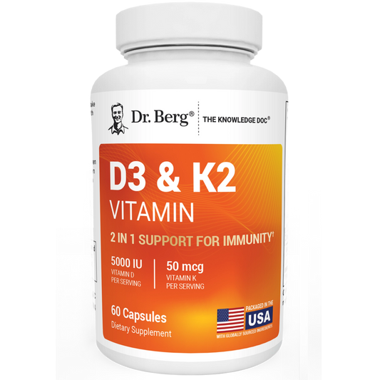 Dr. Berg D3 5000& K2 Vitamin 60 cap
