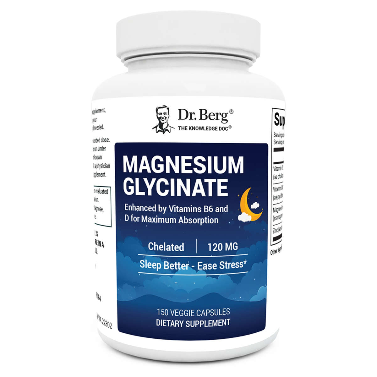 Dr. Berg Magnesium Glycinate 150 Capsules