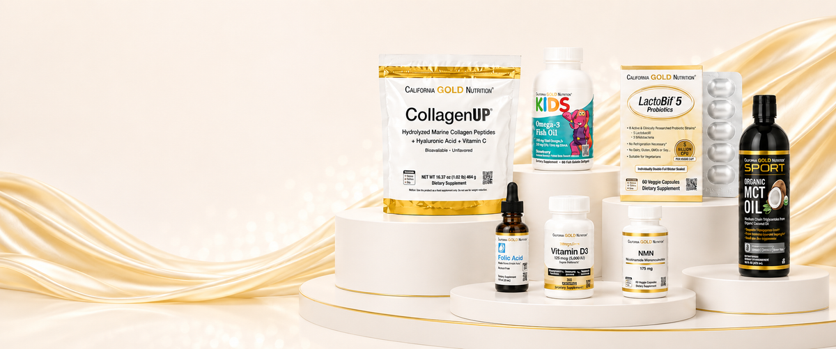 California Gold Nutrition supplements banner