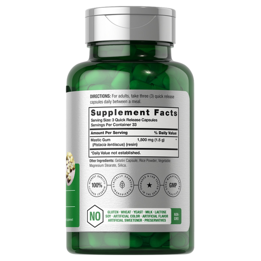 Horbaach Mastic Gum 1500mg 100 Capsules