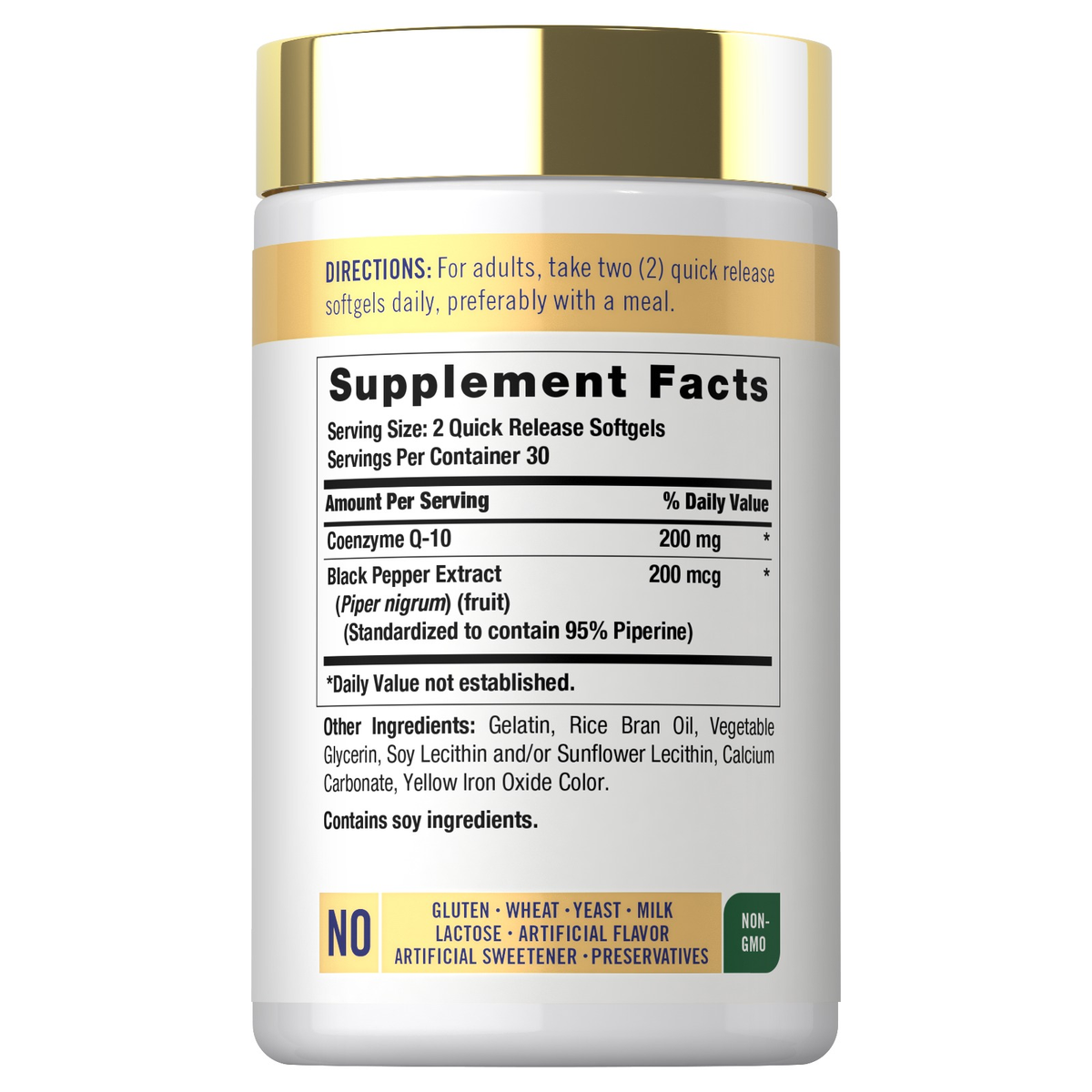 Carlyle CoQ10 200 mg 60 Softgels