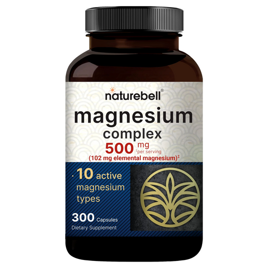 NatureBell Magnesium Complex 500mg 300 Capsules - front of package