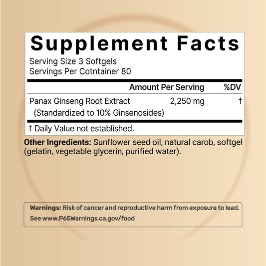 NatureBell Korean Red Ginseng 2250 mg 240 Softgels