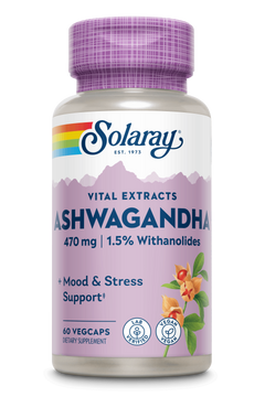 Solaray Ashwagandha 470 Mg 60 Capsules