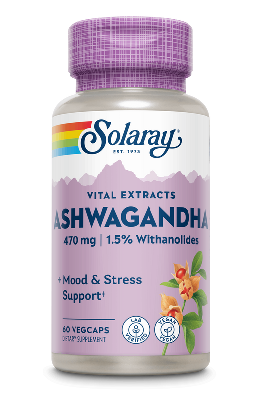 Solaray Ashwagandha 470 Mg 60 Capsules