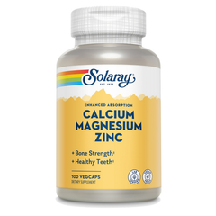 Solaray Calcium Magnesium Zinc 100 Capsules