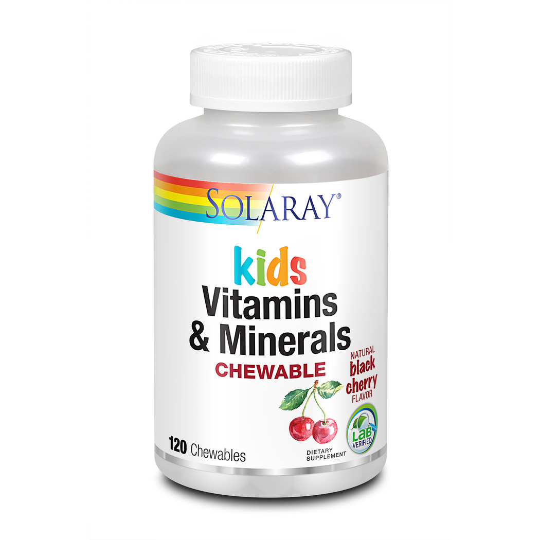 سولاراي فيتامينات ومعادن للأطفال بنكهة التوت الاسود 120 قرص مضغ