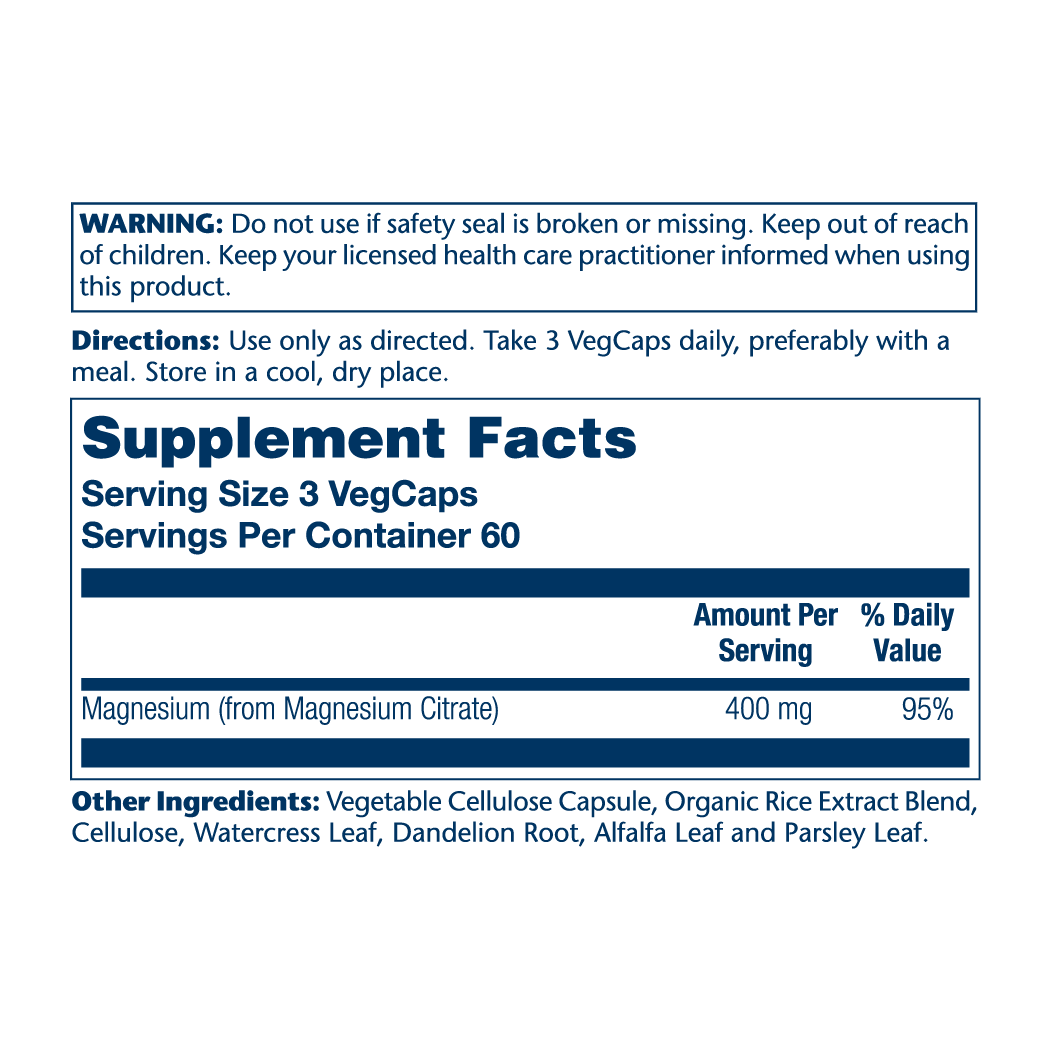 سولاراي سترات المغنيسيوم 400 مجم 180 كبسولة